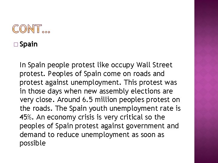 � Spain In Spain people protest like occupy Wall Street protest. Peoples of Spain