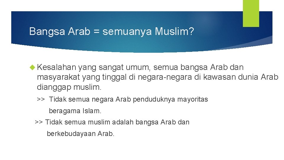 Bangsa Arab = semuanya Muslim? Kesalahan yang sangat umum, semua bangsa Arab dan masyarakat