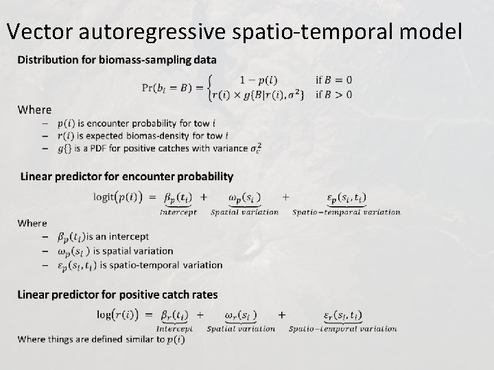 Vector autoregressive spatio-temporal model • 