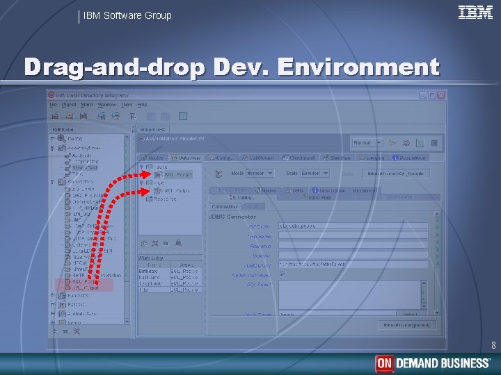 IBM Software Group Drag-and-drop Dev. Environment 8 