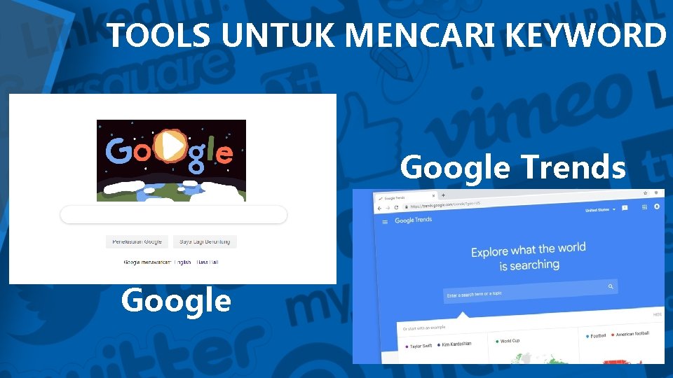 TOOLS UNTUK MENCARI KEYWORD Google Trends Google 