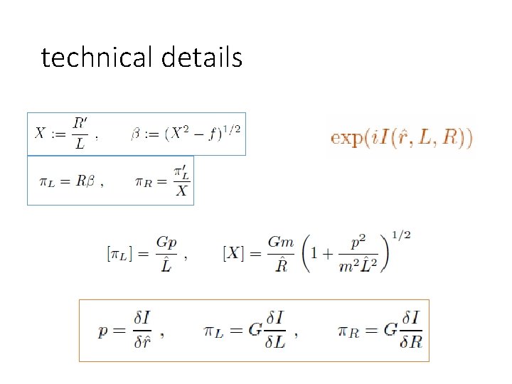 technical details 