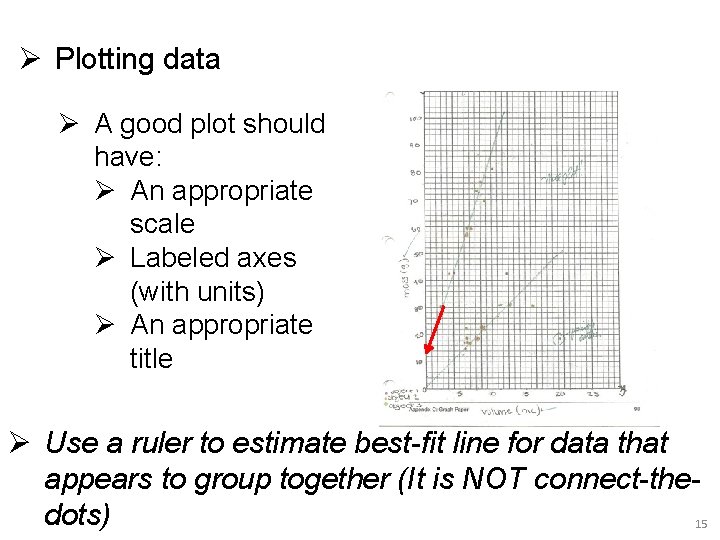 Ø Plotting data Ø A good plot should have: Ø An appropriate scale Ø