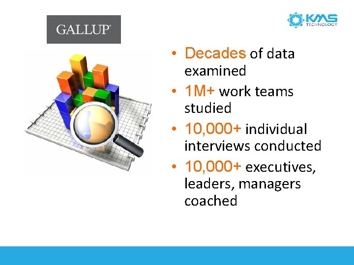  • Decades of data examined • 1 M+ work teams studied • 10,