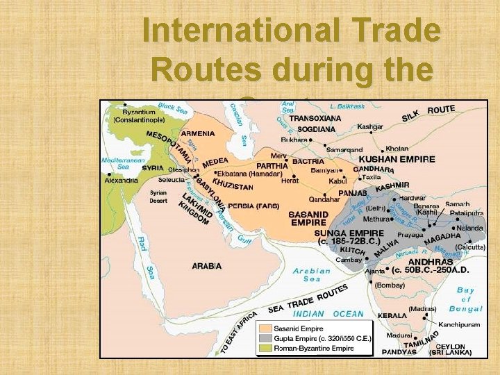 International Trade Routes during the Guptas 