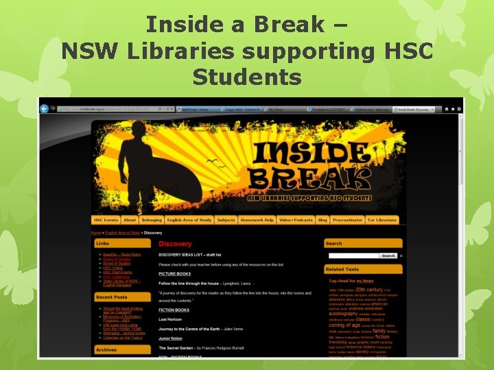 Inside a Break – NSW Libraries supporting HSC Students 