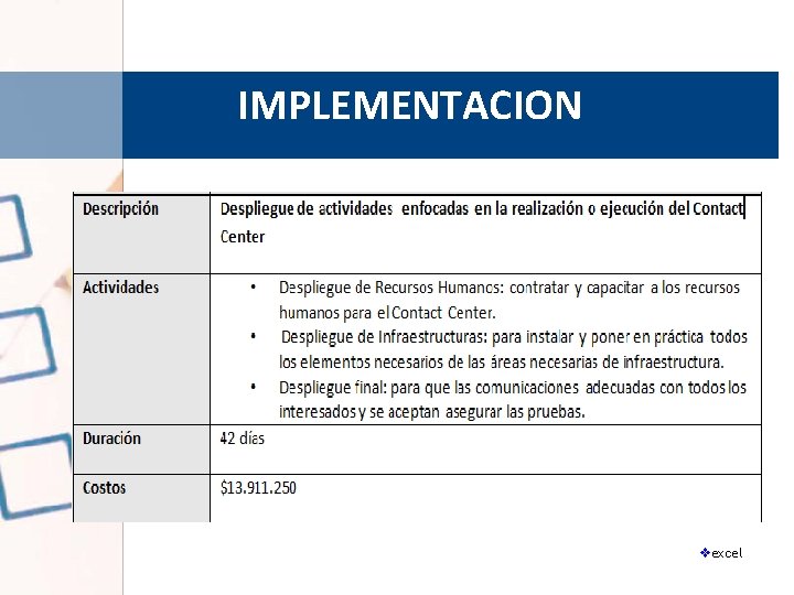 IMPLEMENTACION ALCANCE vexcel 