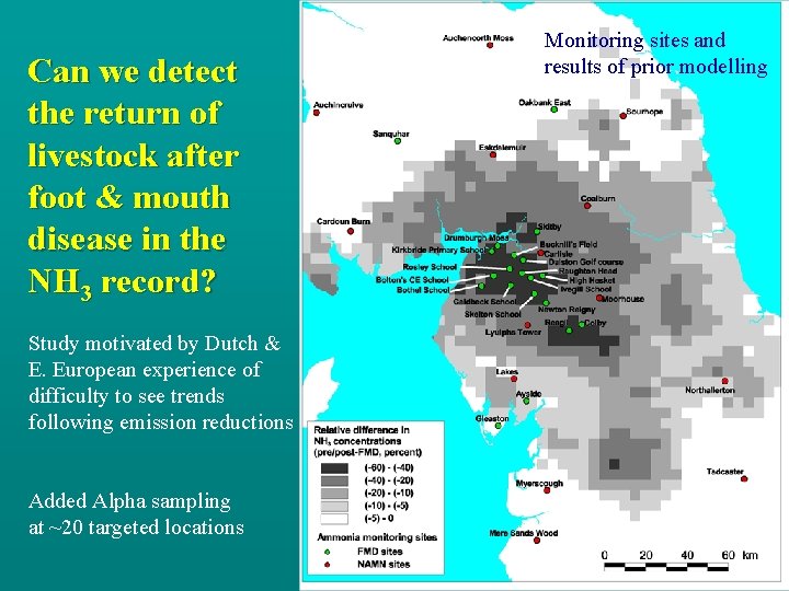 Can we detect the return of livestock after foot & mouth disease in the