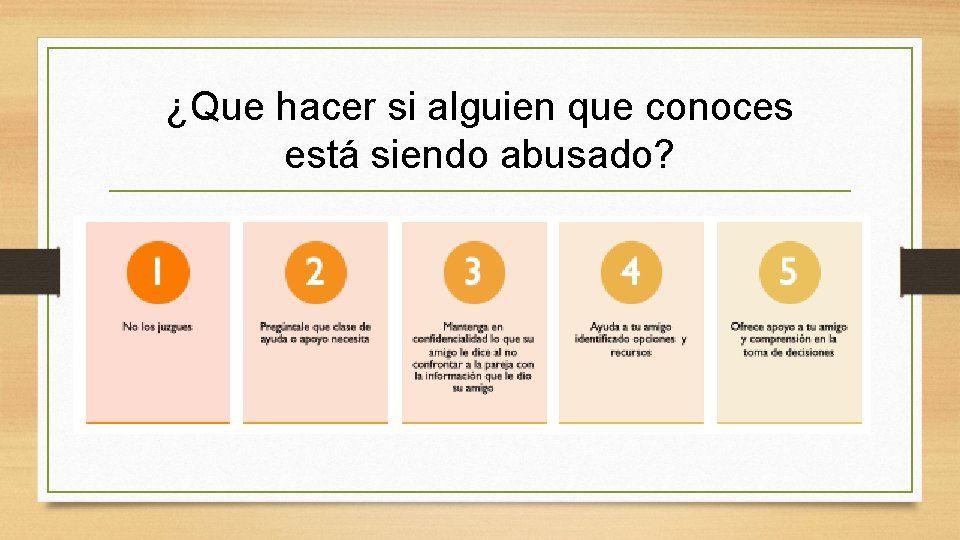 ¿Que hacer si alguien que conoces está siendo abusado? 