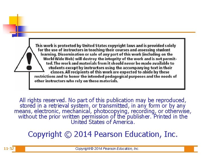 All rights reserved. No part of this publication may be reproduced, stored in a