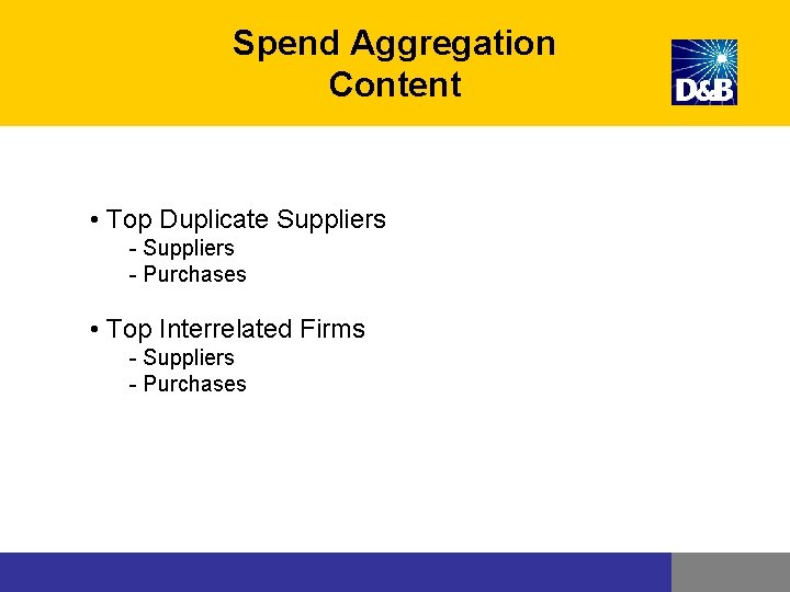 Spend Aggregation Content • Top Duplicate Suppliers - Purchases • Top Interrelated Firms - Spend Aggregation Content • Top Duplicate Suppliers - Purchases • Top Interrelated Firms -