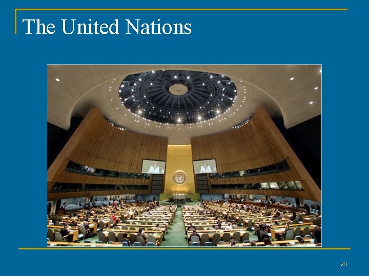 The United Nations 20 