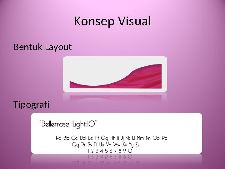 Konsep Visual Bentuk Layout Tipografi 