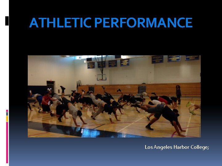 ATHLETIC PERFORMANCE Los Angeles Harbor College; 