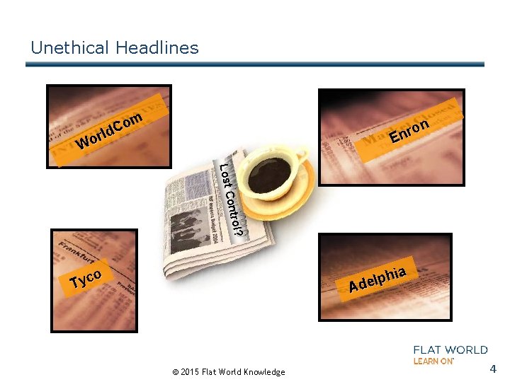 Unethical Headlines om C rld o W ron n E ol? Contr Lost ia