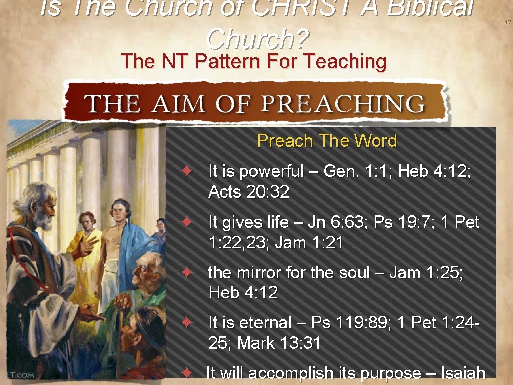 Is The Church of CHRIST A Biblical Church? The NT Pattern For Teaching Preach