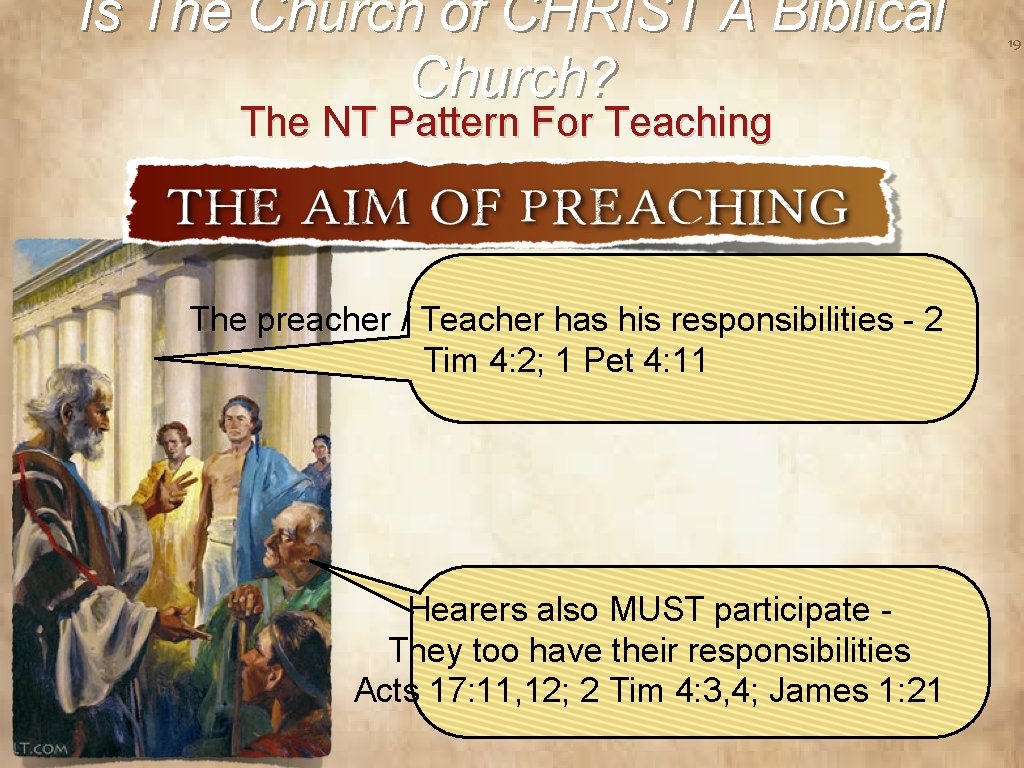 Is The Church of CHRIST A Biblical Church? The NT Pattern For Teaching The