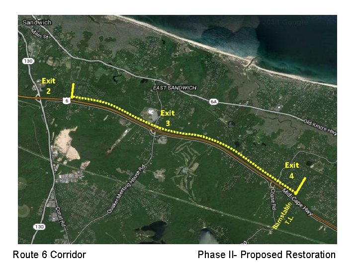 Exit 2 Exit 3 Ba rns t T. L able. Exit 4 Route 6