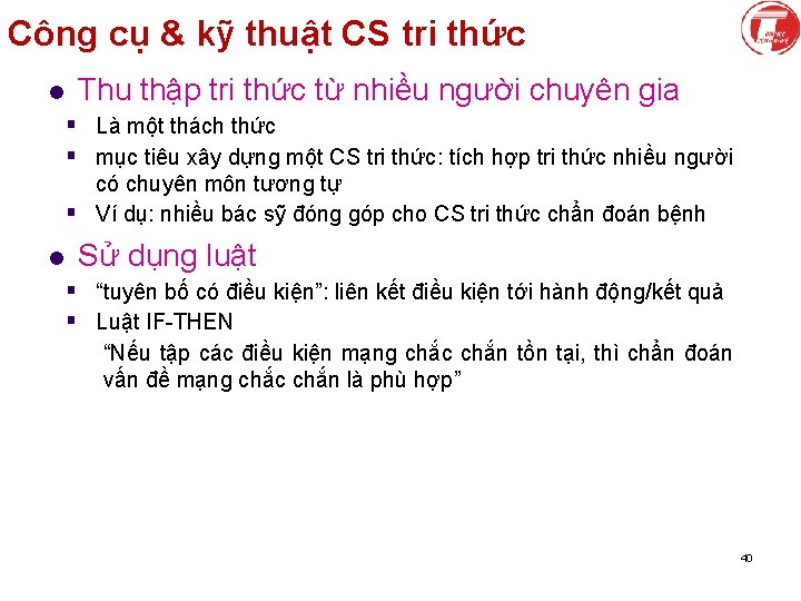 Công cụ & kỹ thuật CS tri thức l Thu thập tri thức từ