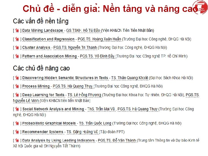 Chủ đề - diê n gia : Nền tảng và nâng cao 75 