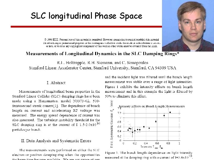 SLC longitudinal Phase Space 