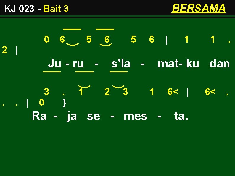 BERSAMA KJ 023 - Bait 3 0 6 5 6 | 1 1 .