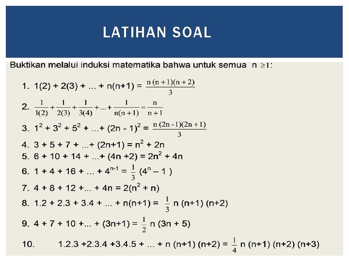 LATIHAN SOAL 