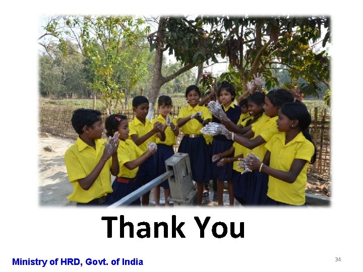 Thank You Ministry of HRD, Govt. of India 34 