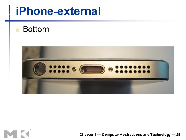 i. Phone-external n Bottom Chapter 1 — Computer Abstractions and Technology — 29 