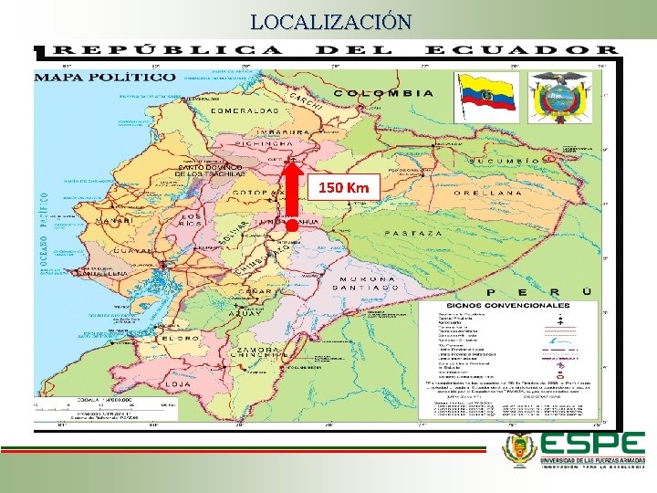 LOCALIZACIÓN 150 Km 