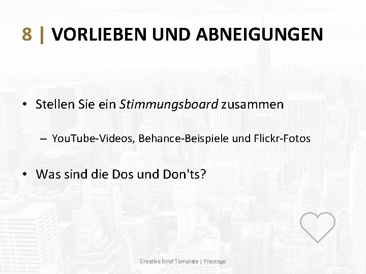 8 | VORLIEBEN UND ABNEIGUNGEN • Stellen Sie ein Stimmungsboard zusammen – You. Tube-Videos,