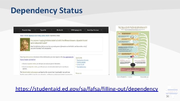 Dependency Status https: //studentaid. ed. gov/sa/fafsa/filling-out/dependency 36 