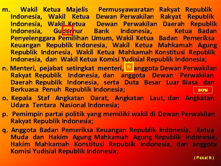 m. Wakil Ketua Majelis Permusyawaratan Rakyat Republik Indonesia, Wakil Ketua Dewan Perwakilan Daerah Republik