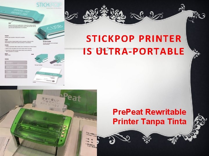 STICKPOP PRINTER IS ULTRA-PORTABLE Pre. Peat Rewritable Printer Tanpa Tinta 