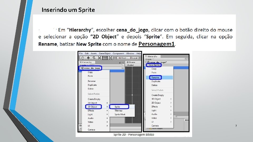 Inserindo um Sprite 7 