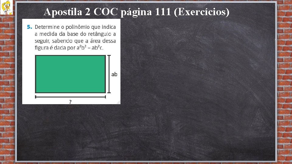 Apostila 2 COC página 111 (Exercícios) 