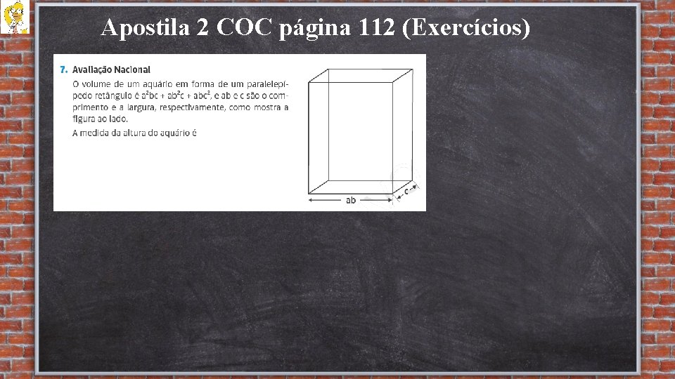 Apostila 2 COC página 112 (Exercícios) 