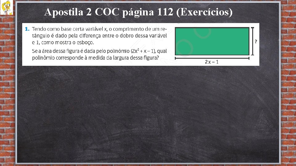 Apostila 2 COC página 112 (Exercícios) 