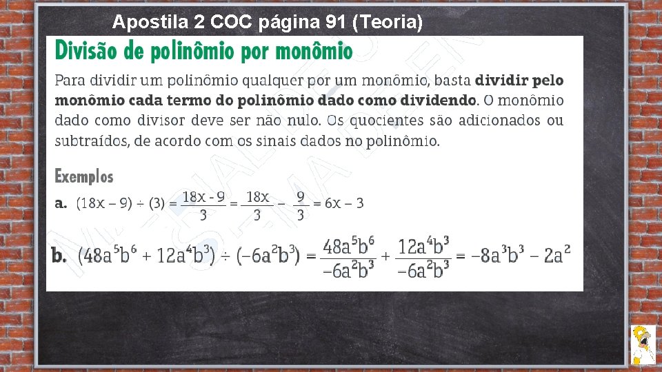 Apostila 2 COC página 91 (Teoria) 