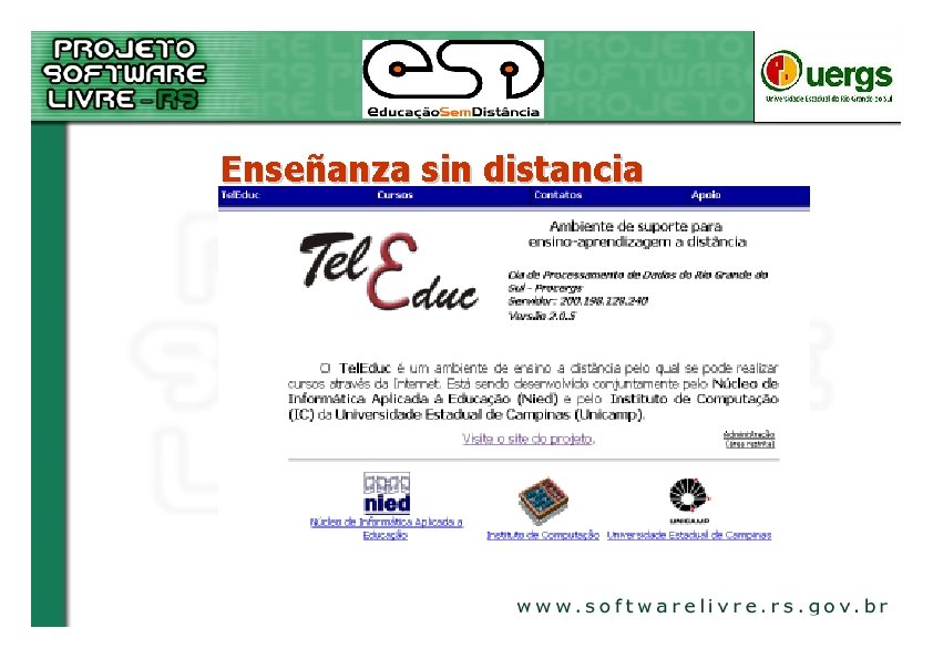 Enseñanza sin distancia 