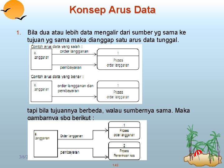 Konsep Arus Data 1. Bila dua atau lebih data mengalir dari sumber yg sama