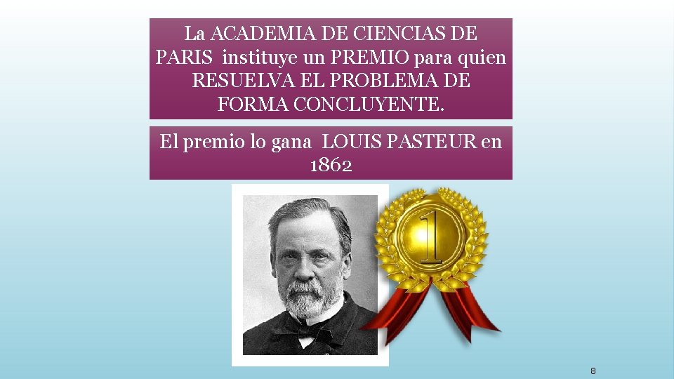 La ACADEMIA DE CIENCIAS DE PARIS instituye un PREMIO para quien RESUELVA EL PROBLEMA