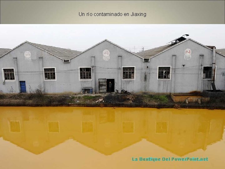 Un río contaminado en Jiaxing La Boutique Del Power. Point. net 