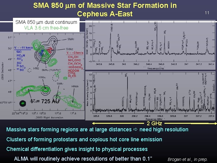 SMA 850 mm of Massive Star Formation in Cepheus A-East 11 SMA 850 mm