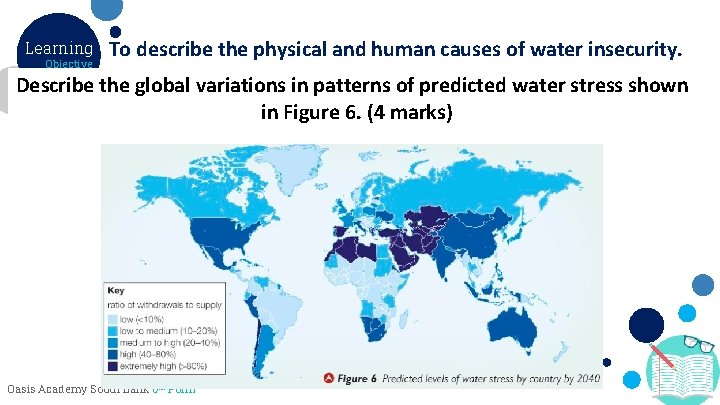Learning Objective To describe the physical and human causes of water insecurity. Demand watervariations