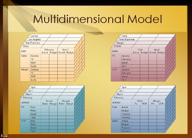 Multidimensional Model 5 -22 