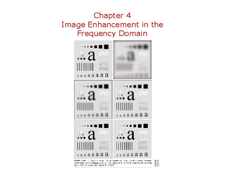 Chapter 4 Image Enhancement in the Frequency Domain 