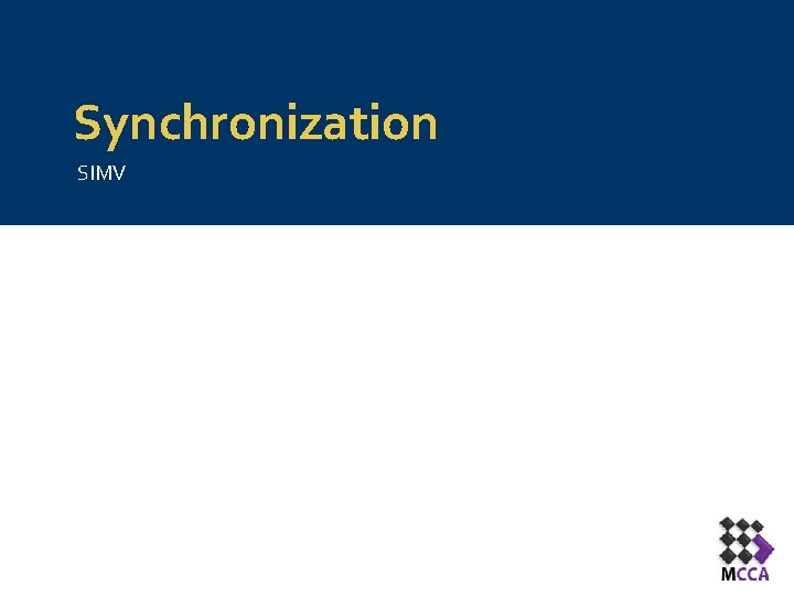 Synchronization SIMV 