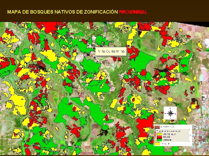 MAPA DE BOSQUES NATIVOS DE ZONIFICACIÓN NACIONAL PROVINCIAL 