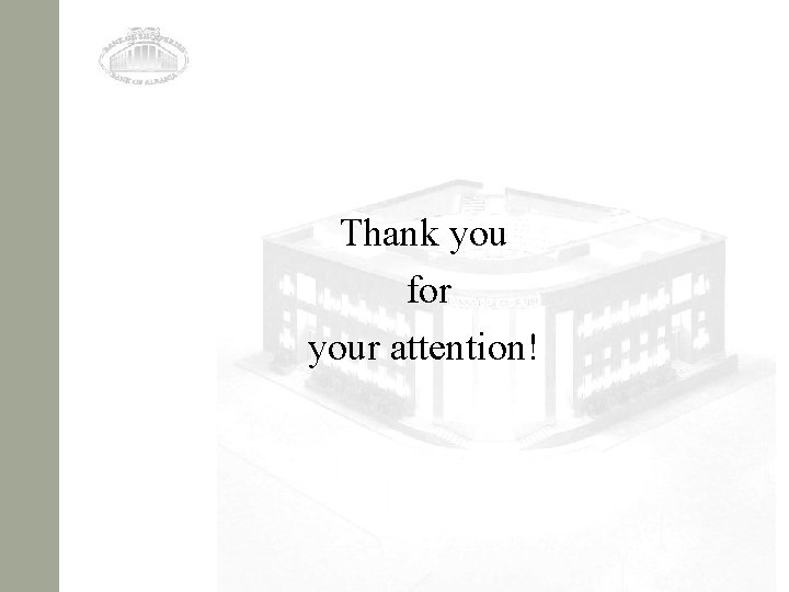 Thank you for your attention! 